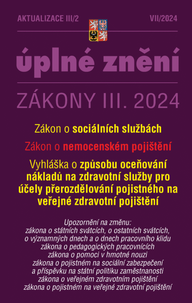 E-kniha Aktualizace III/2 / 2024 - o sociálních službách, o nemocenském pojištění