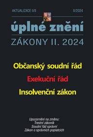 E-kniha Aktualizace II/5 - Občanský soudní řád, Exekuční řád, Insolvenční zákon