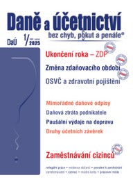 E-kniha DaÚ č. 1 / 2025 - Ukončení roka – ZDP