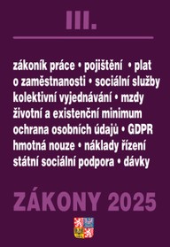 E-kniha Zákony III / 2025 - Zákoník práce, Pojištění, Sociální služby