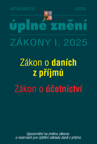 E-kniha Aktualizace I/5 / 2025 - Zákon o daních z příjmů, Zákon o účetnictví