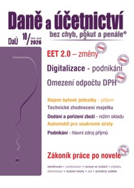 E-kniha DaÚ č. 10 / 2026 - EET 2.0 – změny v daních