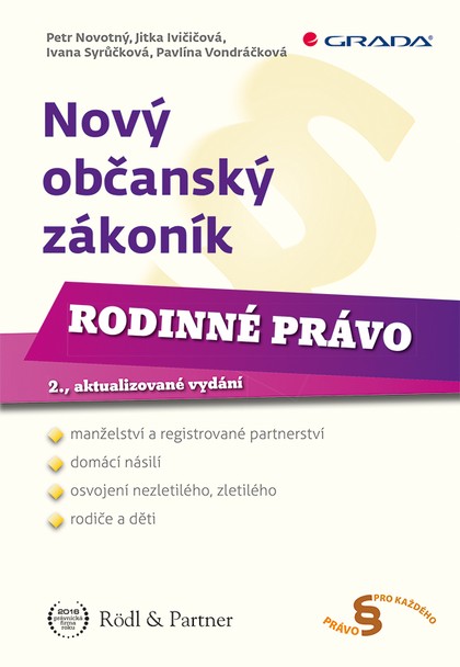E-kniha Nový občanský zákoník - Rodinné právo