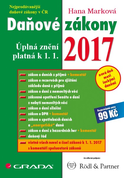 E-kniha Daňové zákony 2017