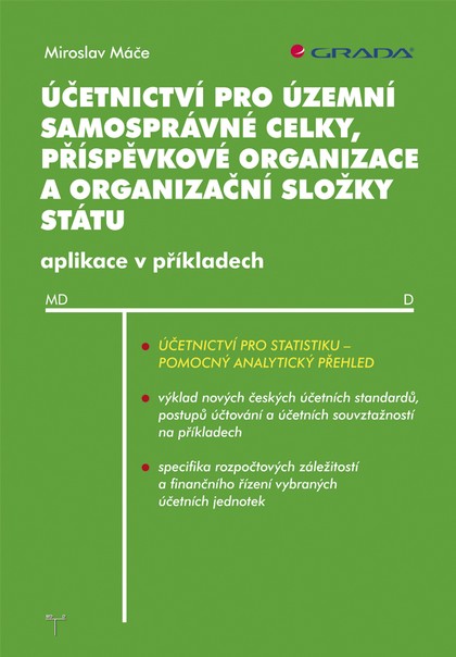 E-kniha Účetnictví pro územní samosprávné celky, příspěvkové organizace a organizační složky státu