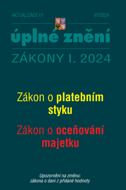 E-kniha Aktualizace I/1 / 2024 - Zákon o platebním styku