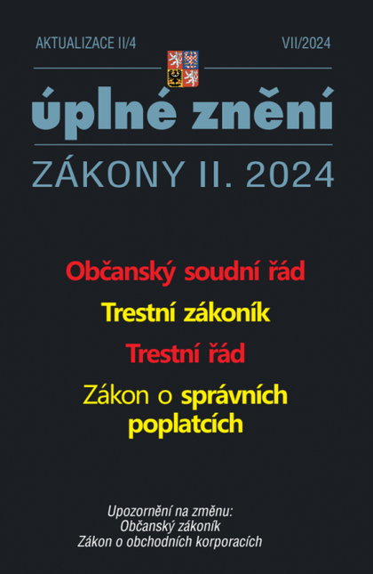 E-kniha Aktualizace II/4 /2024 - Občanský soudní řád