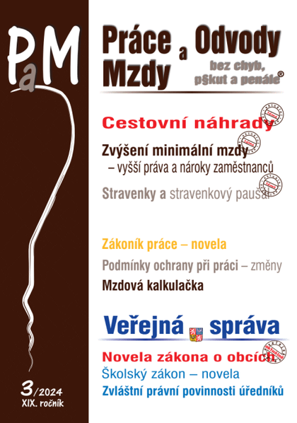 E-kniha PaM č. 3 / 2024 - Cestovní náhrady v roce 2024