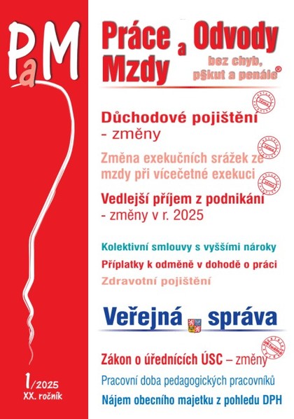 E-kniha PaM č. 1 / 2025 - Změny v důchodovém pojištění