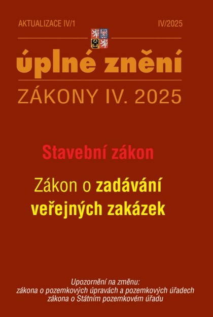 E-kniha Aktualizace IV/1 / 2025 - Stavební zákon