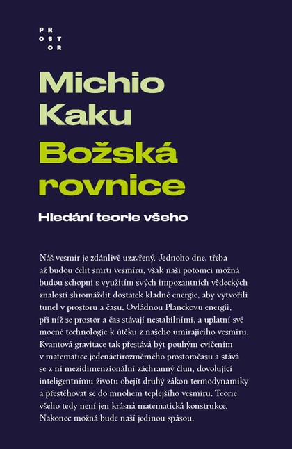 E-kniha Božská rovnice. Hledání teorie všeho
