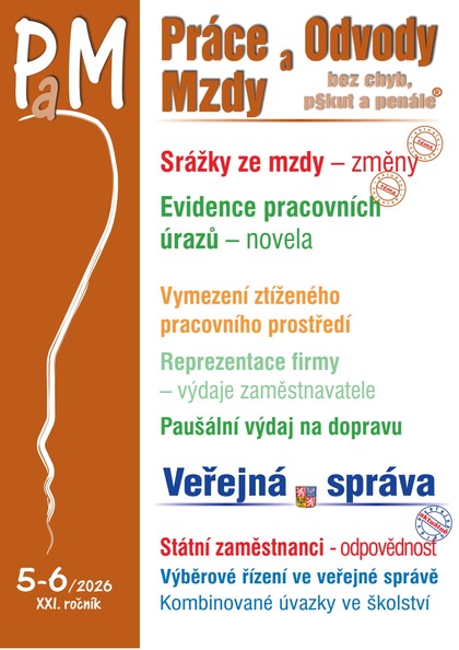 E-kniha PaM č. 5-6 / 2026 - Změny srážek ze mzdy