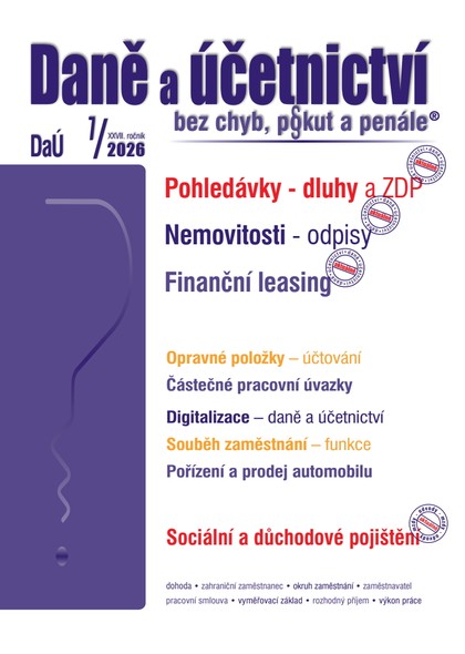 E-kniha DaÚ č. 7 / 2026 - Pohledávky – dluhy a ZDP