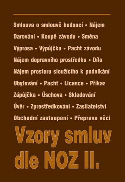 E-kniha Vzory smluv dle NOZ II.