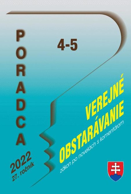 E-kniha Poradca č. 4-5 / 2022 - Zákon o verejnom obstarávaní s komentárom