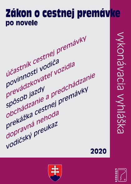 E-kniha Zákon o cestnej premávke po novele