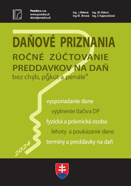 E-kniha Daňové priznanie + vyplnené vzory a tlačivá