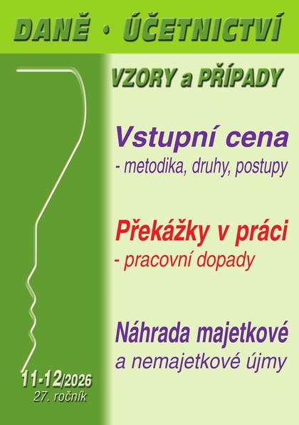 E-kniha DÚVaP č. 11-12 / 2026 - Vstupní cena – metodika, druhy, postupy
