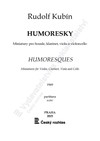 Rudolf Kubín: Humoresky (Miniatury pro housle, klarinet, violu a violoncello) - galerie 1