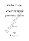 Václav Trojan: Concertino per tromba ed orchestra / klavírní výtah - galerie 1