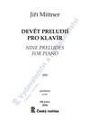 Jiří Mittner: Devět preludií pro klavír - galerie 1