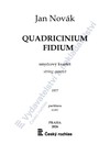 Jan Novák: Quadricinium fidium (smyčcový kvartet) - galerie 1