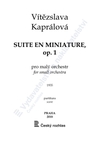 Vítězslava Kaprálová: Suite en miniature op. 1 - galerie 1