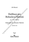 Jiří Hlaváč: Dedikace pro Bohuslava Martinů - galerie 1