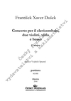 František Xaver Dušek: Concerto per il clavicembalo, due violini, viola e basso in C - galerie 1