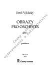 Emil Viklický: Obrazy pro orchestr - galerie 1