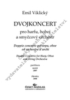 Emil Viklický: Dvojkoncert pro harfu, hoboj a smyčcový orchestr - galerie 1