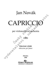 Jan Novák: Capriccio pro violoncello a orchestr / klavírní výtah - galerie 1