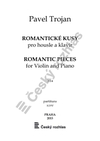 Pavel Trojan: Romantické kusy pro housle a klavír - galerie 1