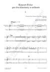 František Xaver Pokorný: Koncert B dur pro dva klarinety a orchestr / klavírní výtah (ed. J. Fuksa a E. Drápela) - galerie 3