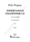 Petr Wajsar: Espertango / Fagofonik pro dva fagoty - galerie 1