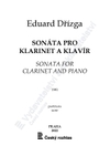 Eduard Dřízga: Sonáta pro klarinet a klavír - galerie 1