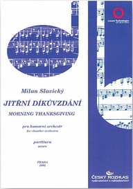 Noty Milan Slavický: Jitřní díkuvzdání