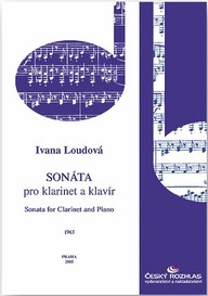 Noty Ivana Loudová: Sonáta pro klarinet a klavír