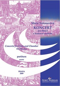 Noty Marie Sommerová: Koncert pro flétnu a komorní orchestr