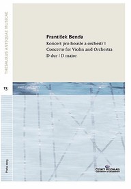 Noty František Benda: Koncert pro housle a orchestr D dur