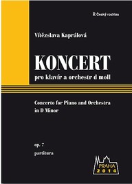 Noty Vítězslava Kaprálová: Koncert pro klavír a orchestr d moll