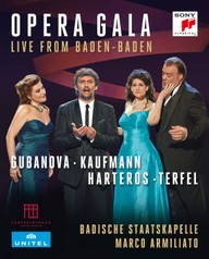 DVD Opera Gala - Live from Baden-Baden Gubanova Kaufmann Harteros Terfel Badische Staatskapelle Marco Armiliato