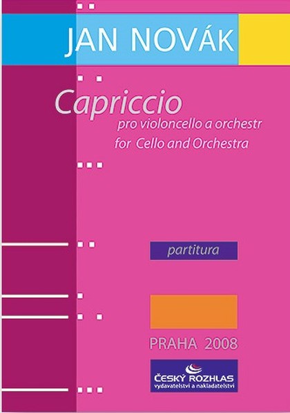 Noty Jan Novák: Capriccio pro violoncello a orchestr