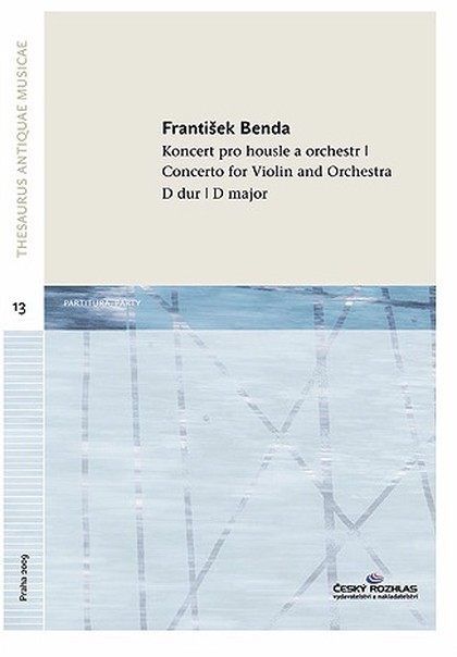 Noty František Benda: Koncert pro housle a orchestr D dur