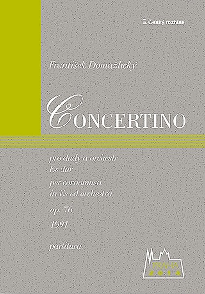 Noty František Domažlický: Concertino pro dudy in Es a orchestr, op. 76