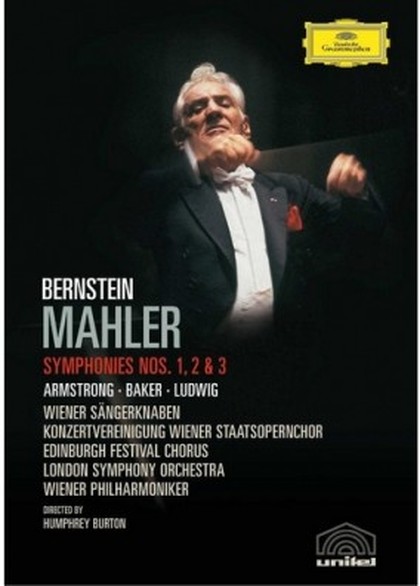 DVD Mahler Symphonies Nos. 1, 2, 3 Bernstain