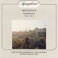 Hudba Beethoven: Symfonie č. 2 a 4