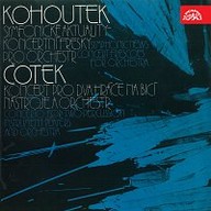 Hudba Kohoutek: Symfonické aktuality - Koncertní fresky pro orchestr, Čotek: Koncert pro dva hráče na bicí nástroje a orchestr