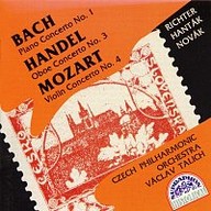 Hudba Bach, Händel, Mozart: Koncert pro klavír a orchestr č. 1 - Koncert pro hoboj a orchestr č. 3 - Koncert pro housle a orchestr č. 4