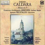 Hudba Caldara: Missa ex F, Arbesser: Stabat Mater, Prustmann: Miserere